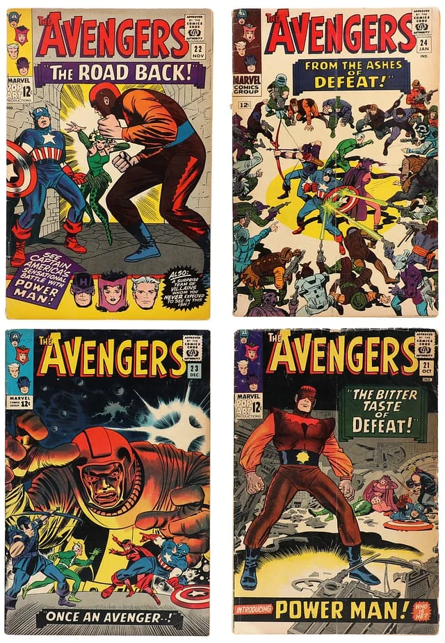 1965-66 Marvel) 4 Books - Raw - 1st Appearance of Power Man, Ravonna Renslayer, Appearance of Wonder Man #3rd card image