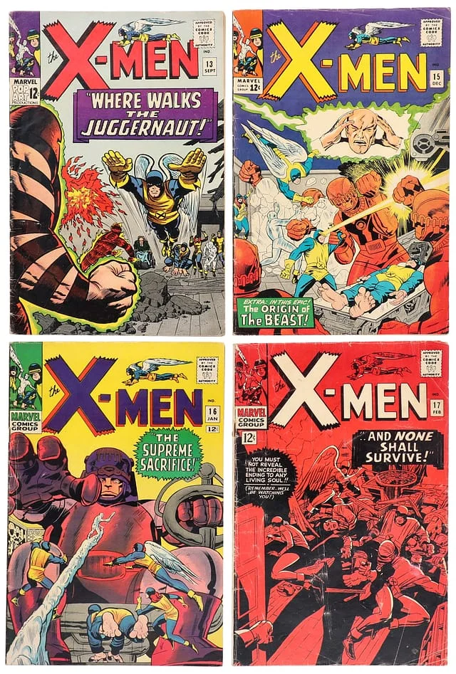 1965-66 Marvel) 4 Books - Raw Appearance of Master Mold, Origin of the Beast #1st card image