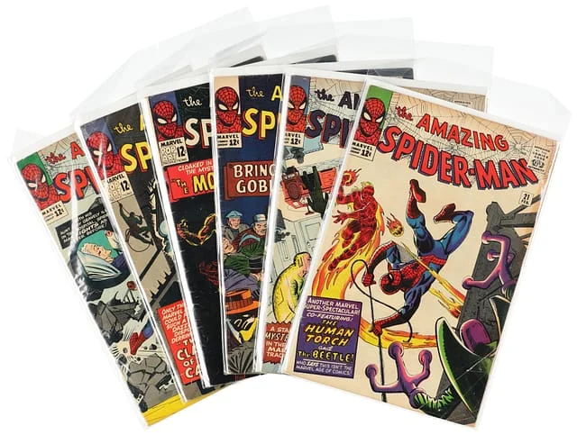 1965-66 Marvel) 6 Books - Raw - 1st Appearance of Molten Man, Cat Burglar, Appearance of the Beetle #2nd card image
