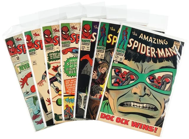 1965-67 Marvel) 7 Books - Raw Appearance of Scorpion, Gwen Stacy, Harry Osborn, Lizard, Kingpin #2nd card image