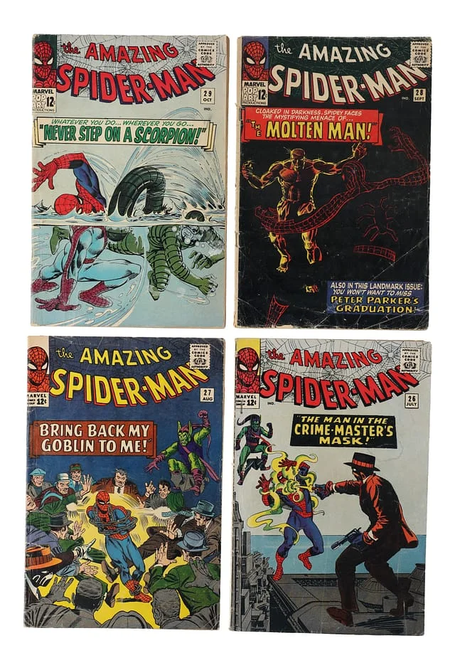 1965 Marvel) 4 Books - Raw Appearance of Molten Man #1st card image