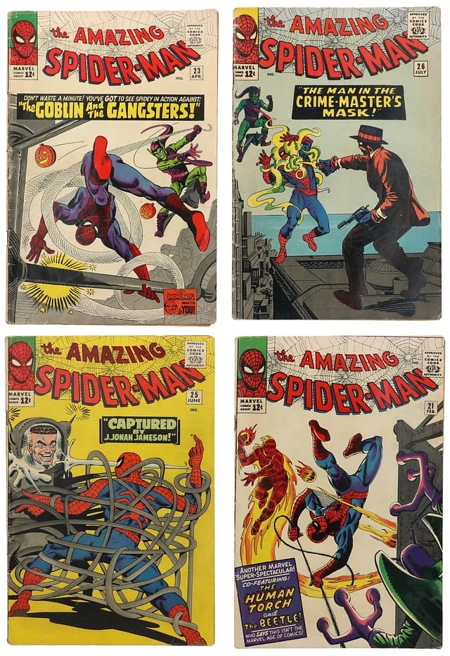 1965 Marvel) 4 Books - Raw Cameo Appearance of Mary Jane Watson #1st card image