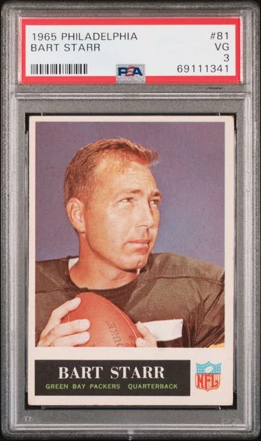 1965 Philadelphia Bart Starr #81 card image