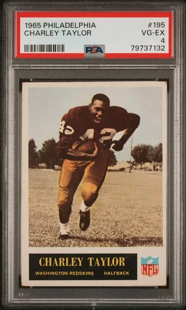 1965 Philadelphia Charley Taylor #195 card image