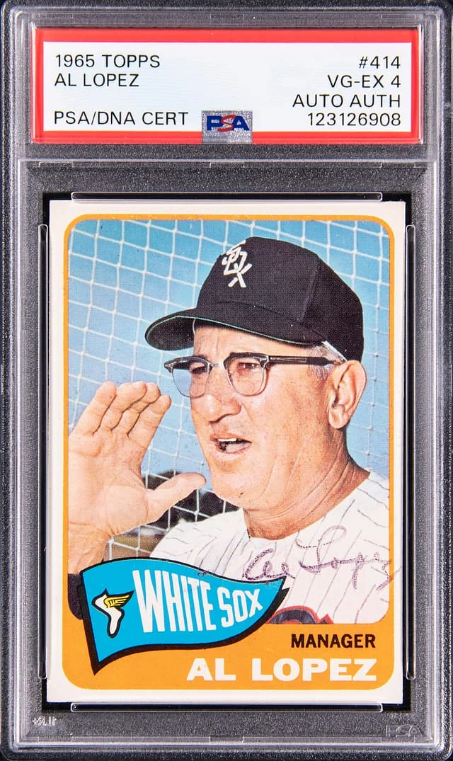 1965 Topps Al Lopez #414 card image