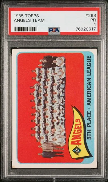1965 Topps Angels Team #293 card image