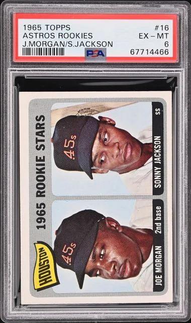 1965 Topps Astros Rookies J.Morgan/S.Jackson #16 card image