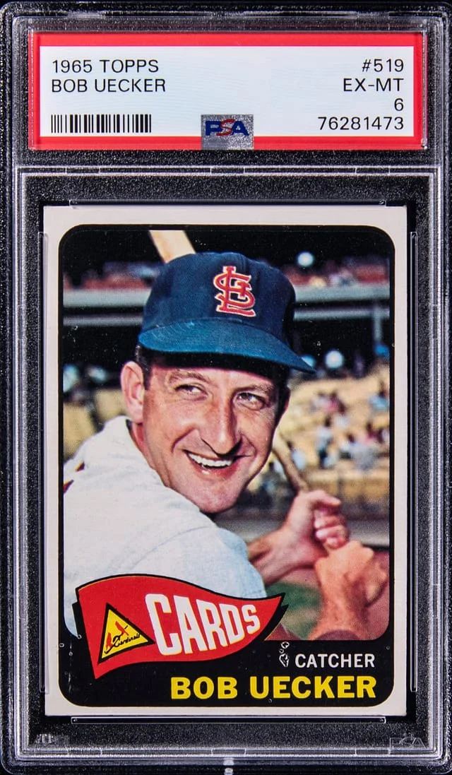 1965 Topps Bob Uecker #519 card image