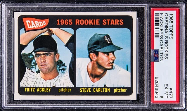 1965 Topps Cardinals Rookies Steve Carlton/Fritz Ackley #no-number card image