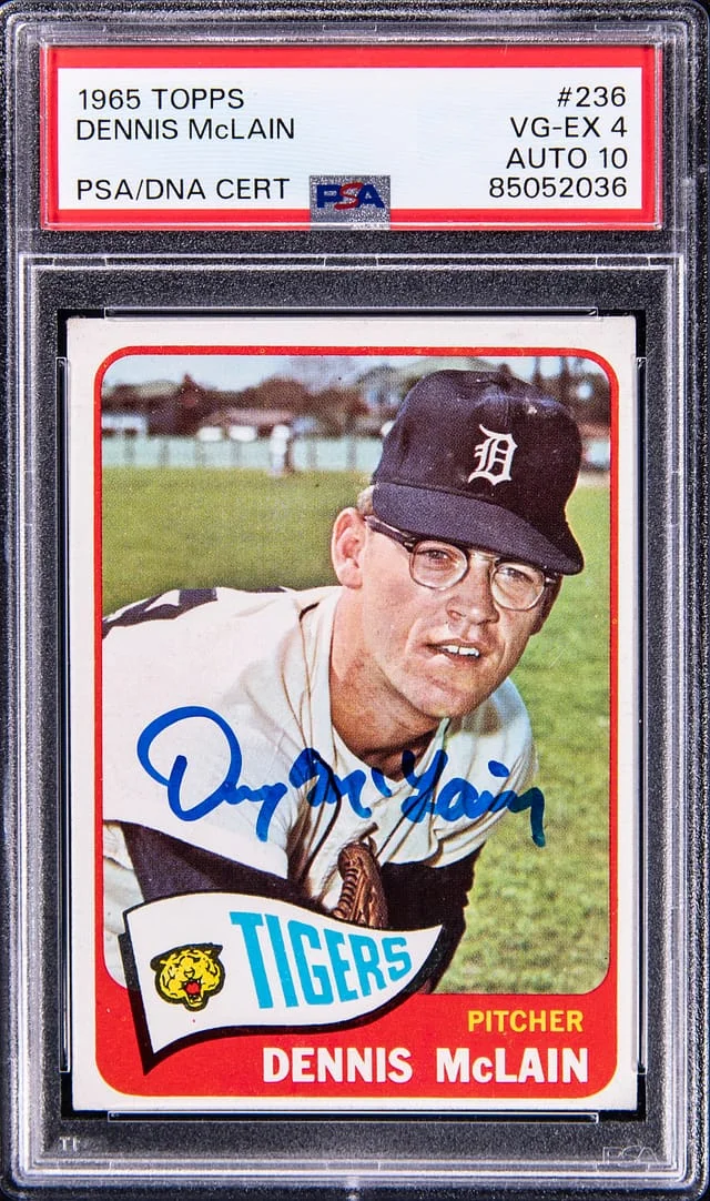 1965 Topps Dennis McLain #236 card image