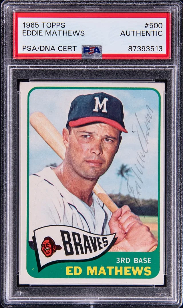 1965 Topps Ed Mathews #500 card image
