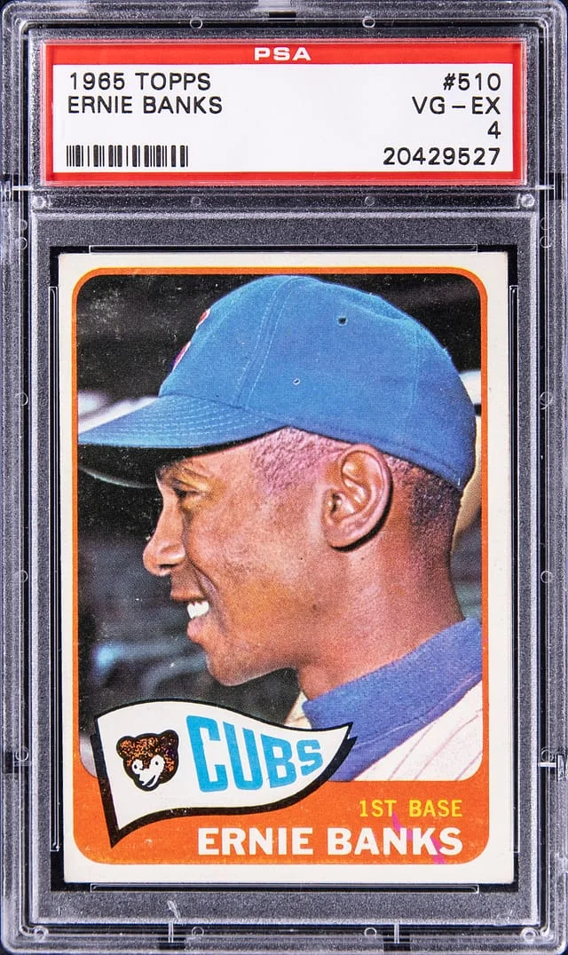 1965 Topps Ernie Banks #510 card image