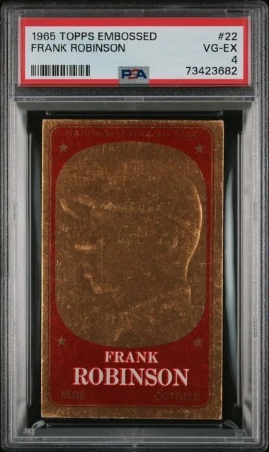 1965 Topps Frank Robinson Embossed #22 card image