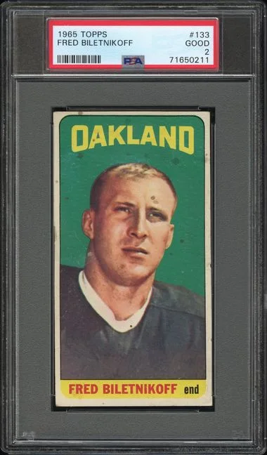 1965 Topps Fred Biletnikoff #133 card image