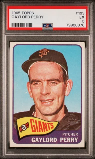 1965 Topps Gaylord Perry #193 card image