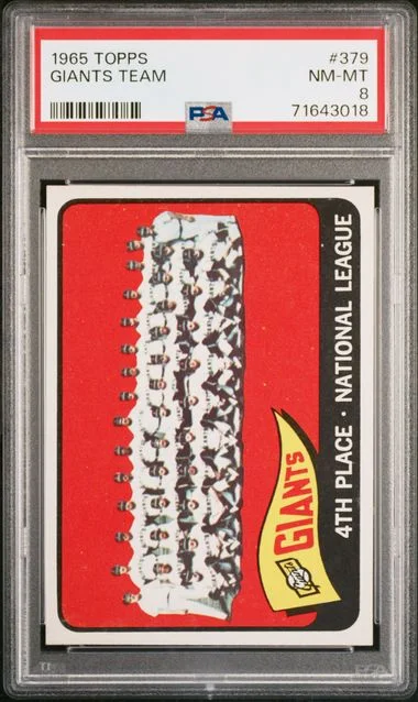 1965 Topps Giants Team #379 card image