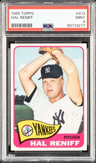 1965 Topps Hal Reniff #413 card image