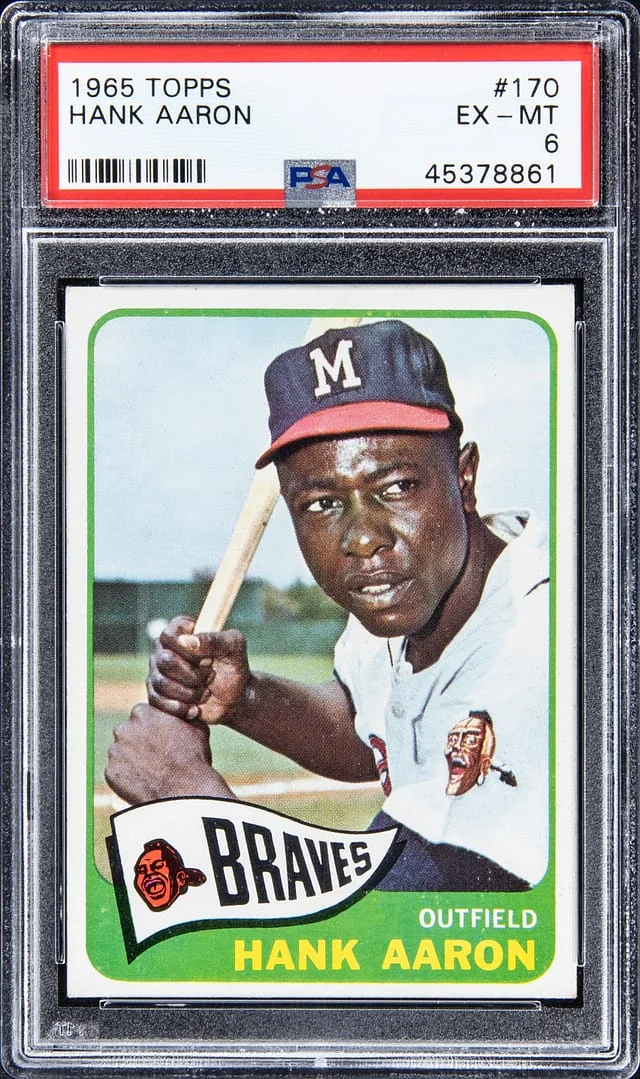 1965 Topps Hank Aaron #170 card image