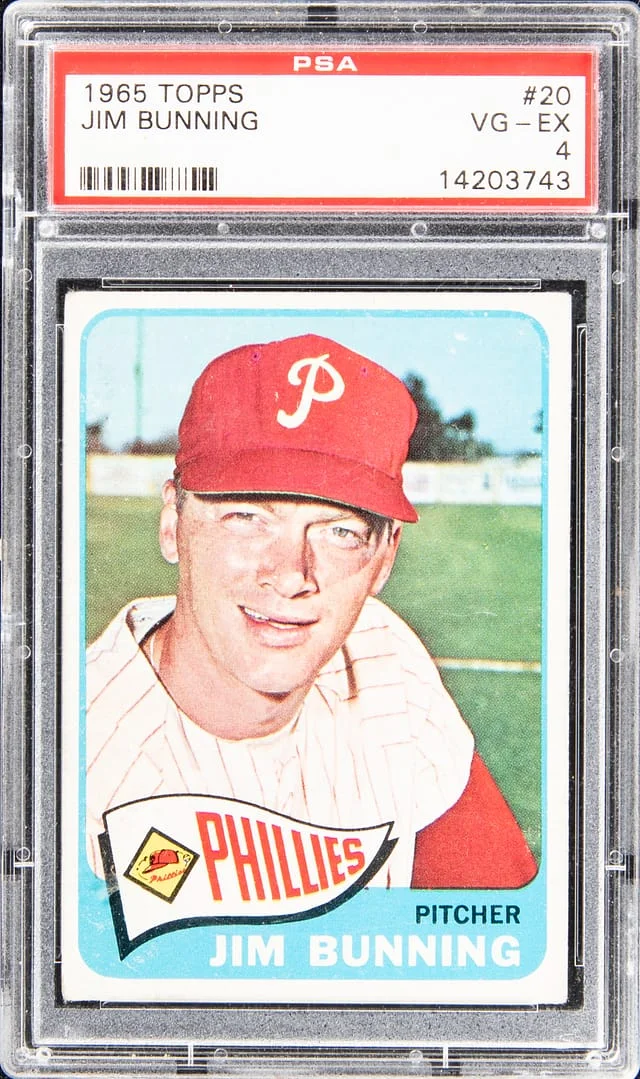 1965 Topps Jim Bunning #20 card image