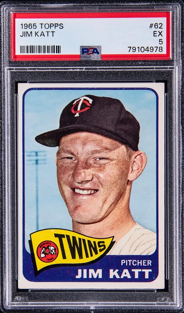 1965 Topps Jim Katt #62 card image