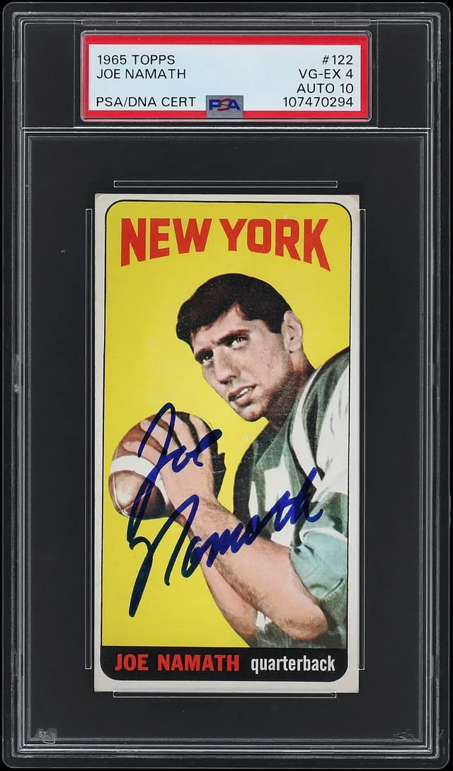 1965 Topps Joe Namath #122 card image