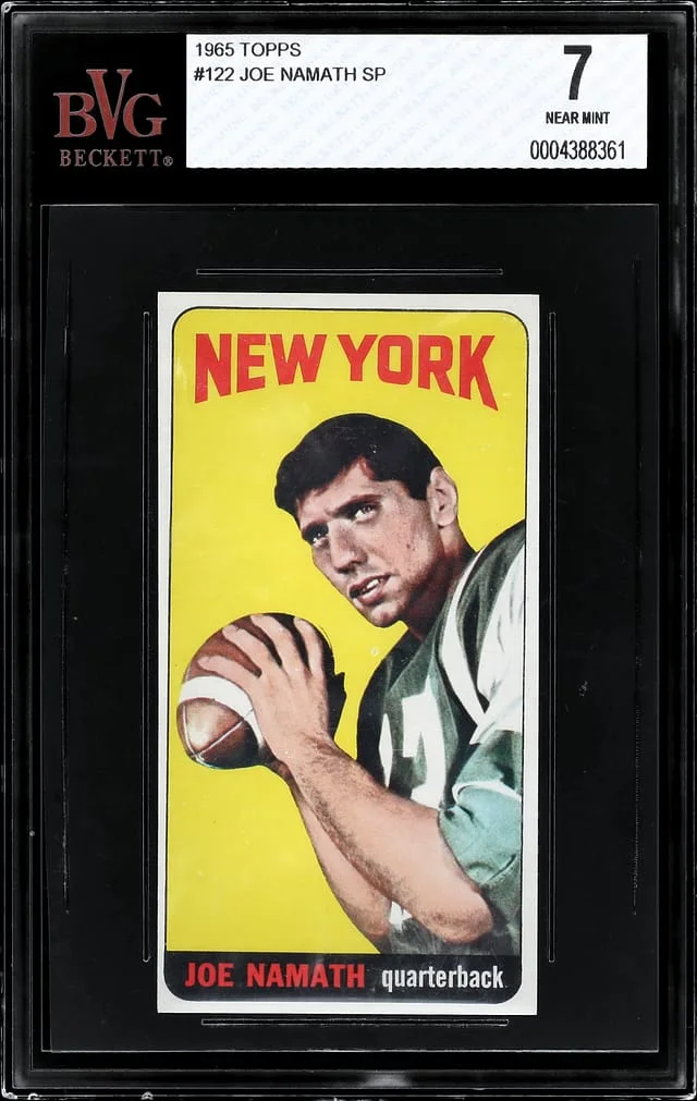 1965 Topps Joe Namath SP #122 card image
