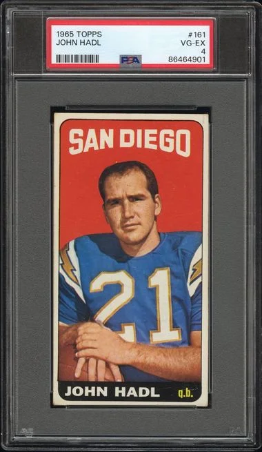 1965 Topps John Hadl #161 card image