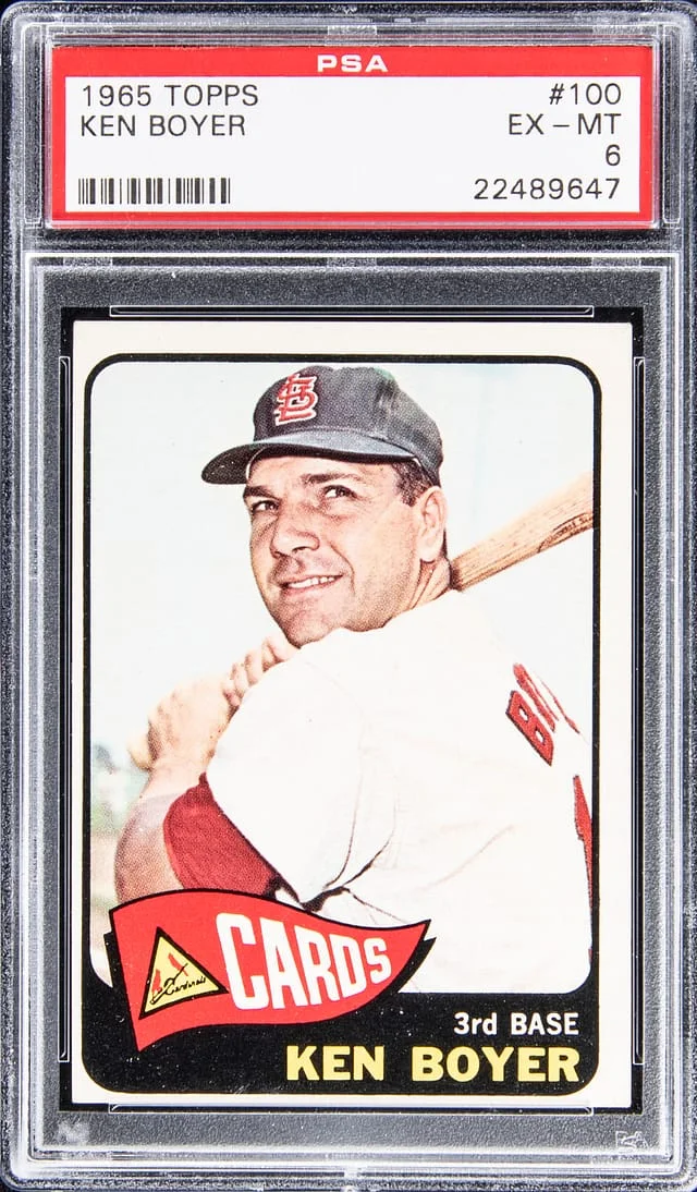 1965 Topps Ken Boyer #100 card image