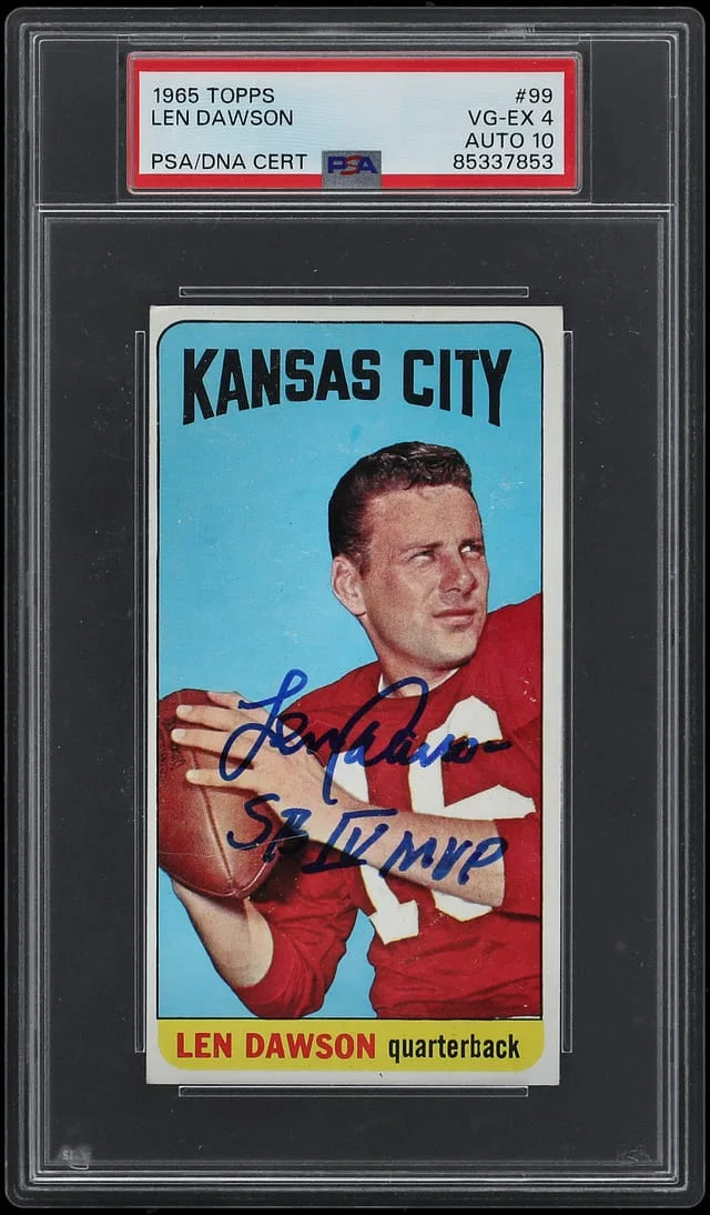 1965 Topps Len Dawson #99 card image