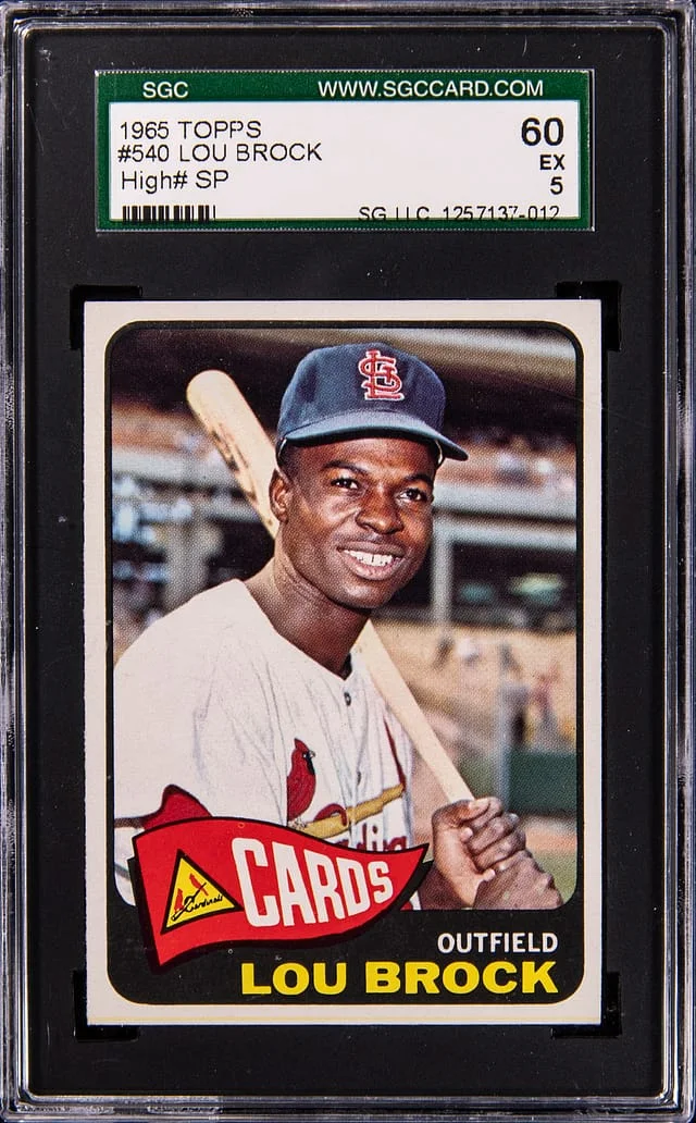 1965 Topps Lou Brock #540 card image