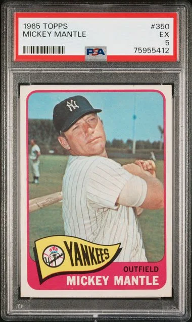 1965 Topps Mickey Mantle #350 card image