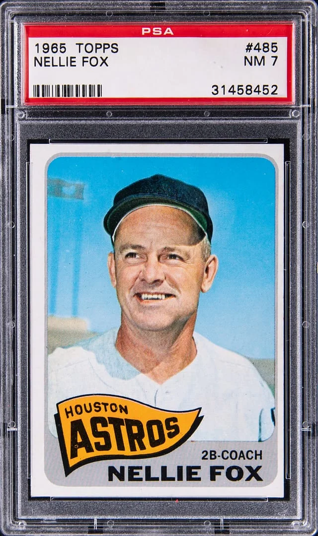 1965 Topps Nellie Fox #485 card image