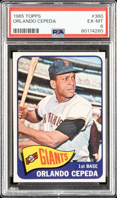 1965 Topps Orlando Cepeda #360 card image