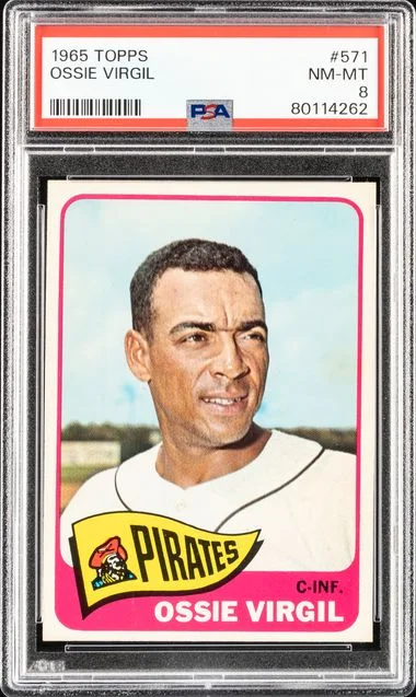 1965 Topps Ossie Virgil #571 card image