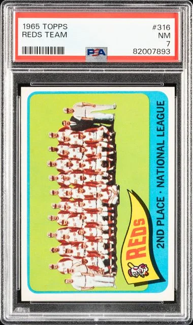 1965 Topps Reds Team #316 card image