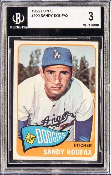 1965 Topps Sandy Koufax #300 card image