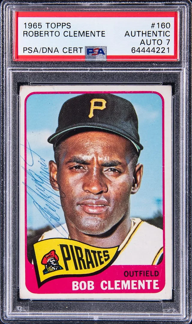 1965 Topps Signed Roberto Clemente #160 card image