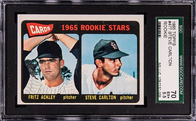 1965 Topps Steve Carlton Cardinals Rookies #477 card image