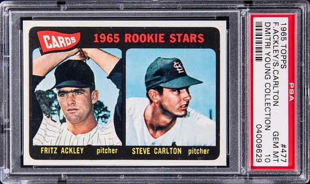 1965 Topps Steve Carlton - Ex-Dmitri Young Collection #477 card image