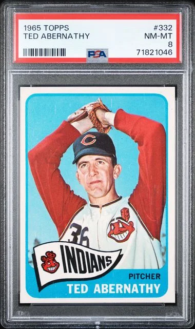 1965 Topps Ted Abernathy #332 card image
