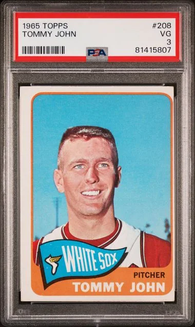 1965 Topps Tommy John #208 card image