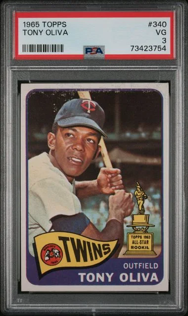 1965 Topps Tony Oliva #340 card image