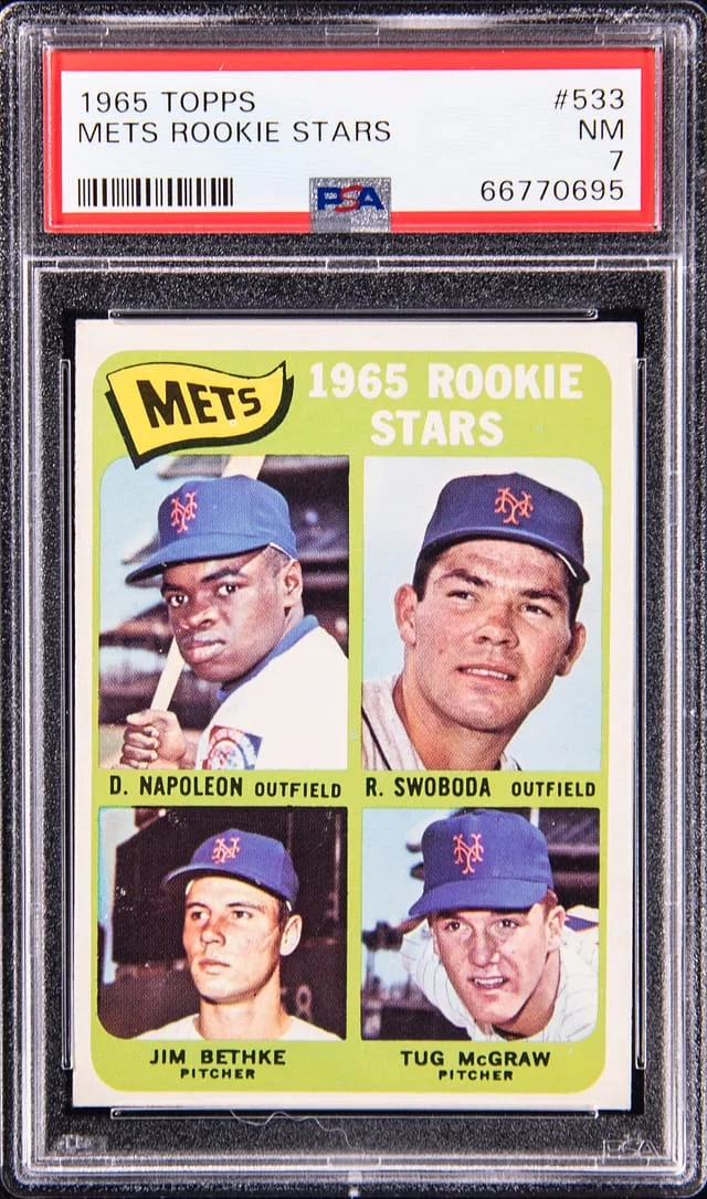 1965 Topps Tug McGraw Mets Stars #533 card image