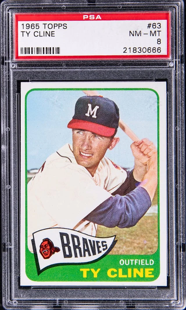 1965 Topps Ty Cline #63 card image