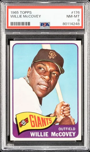 1965 Topps Willie Mccovey #176 card image