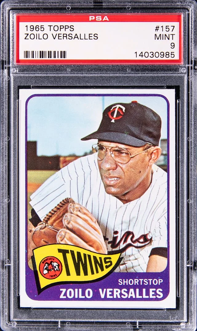 1965 Topps Zoilo Versalles #157 card image