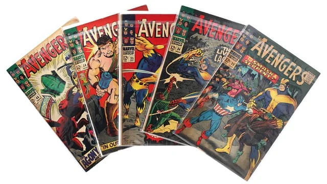 1966-67 Marvel) 5 Books - Raw - 1st Appearance of the Living Laser, Whirlwind, Meeting of Hercules, the Avengers #1st card image