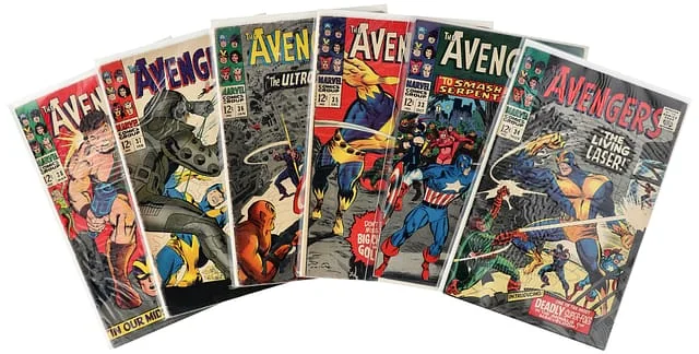 1966-67 Marvel) 6 Books - Raw - 1st Appearance of the Living Laser, Meeting of Hercules, the Avengers #1st card image