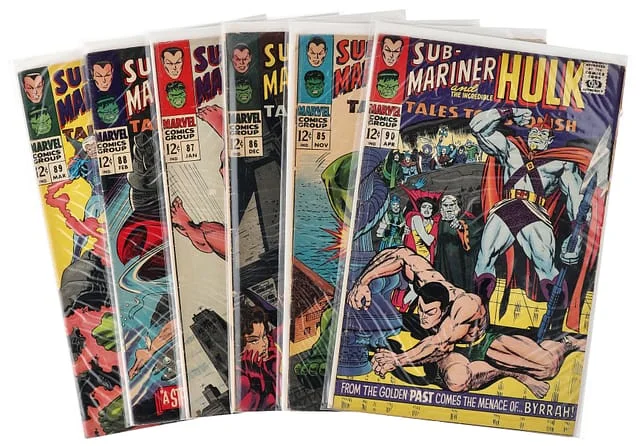1966-67 Marvel) 6 Books - Raw Appearance, Origin of the Abomination, #1st card image