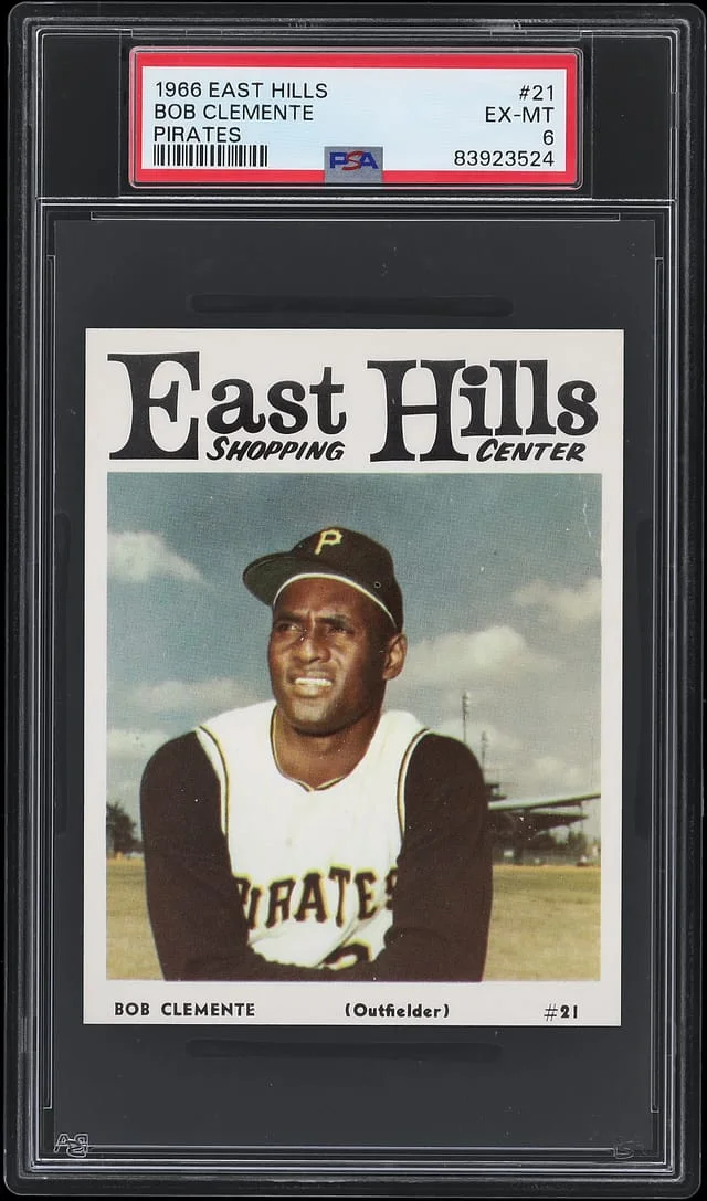 1966 East Hills Pirates Roberto Clemente #21 card image